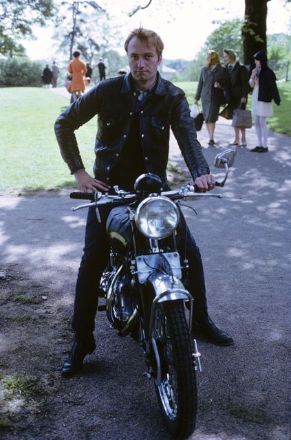 1950 C Rapide1969 in Hyde Park (just purchased for £210)  The Rolling Stones were performing.jpeg - Bill W on his 1950 C Rapide, in Hyde Park, England, 1969.  It was just purchased for £210.  The Rolling Stones were performing.